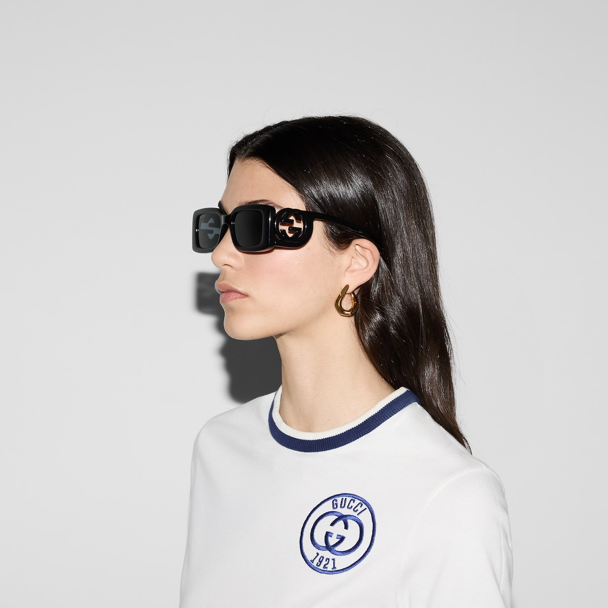 Rectangular frame sunglasses - Image 3